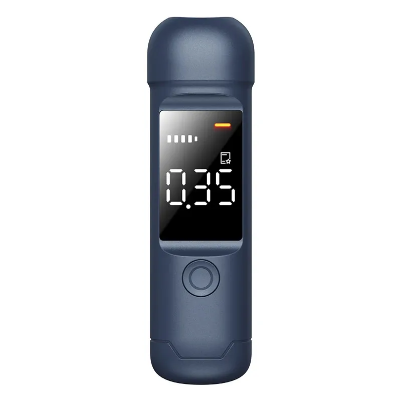 Portable Digital Breath Alcohol Testing Tool with LCD Display and 3-Color Indicator for Personal Use