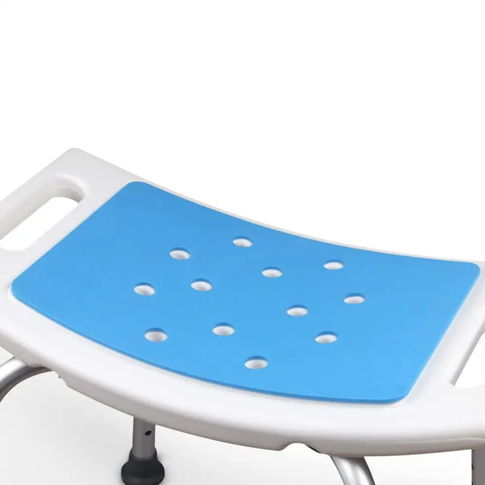 1Pc Non-Slip Shower Stool, Elderly Bath Tub Aid Seat with Cushion, Safe Bathroom Bath Chair for Elderly Bathing Support H0020S
