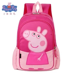 New Arrival Peppa Pig George Cartoon Character Series Canvas Student Backpack Kindergarten Backpack Children's Birthday Gift