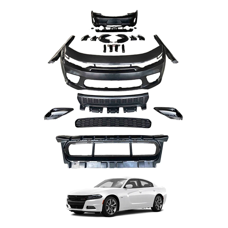 

Suitable for Hot Selling SRT Hellcat WideBody Front Rear Bumper Wide Fender Flares Car Body Kit For Dodge Charger 2015-2022