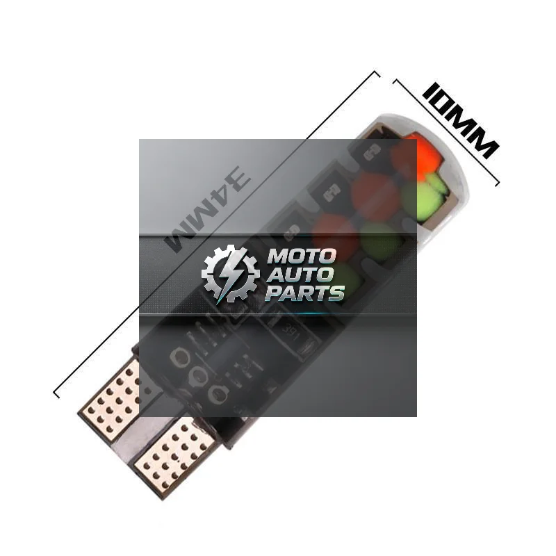 RXZ T10 RGB Car Side Light Bulbs Universal 12V Multi-Mode Colorful Lamp with Remote for All Auto Interior Exterior Use