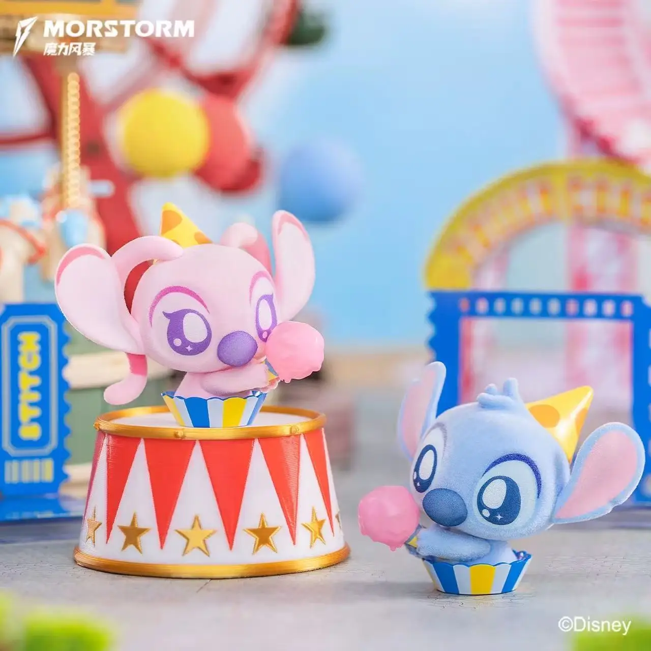 Morstorm – boîte aveugle originale Disney, modèle de jouet Lilo & StitchAngel, fête sur la plage, film Superstar, cadeau pour enfants
