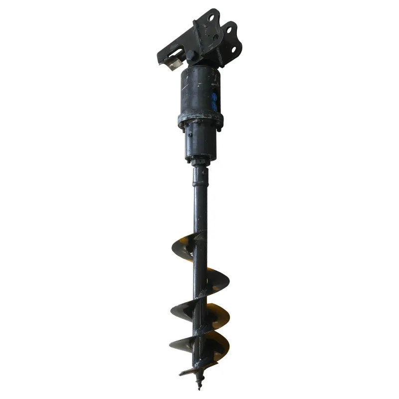 Auger Drill Excavator Attachment for Drilling Hole Cleaning Slag Discharge Foundation Engineering Reliable Construction Use