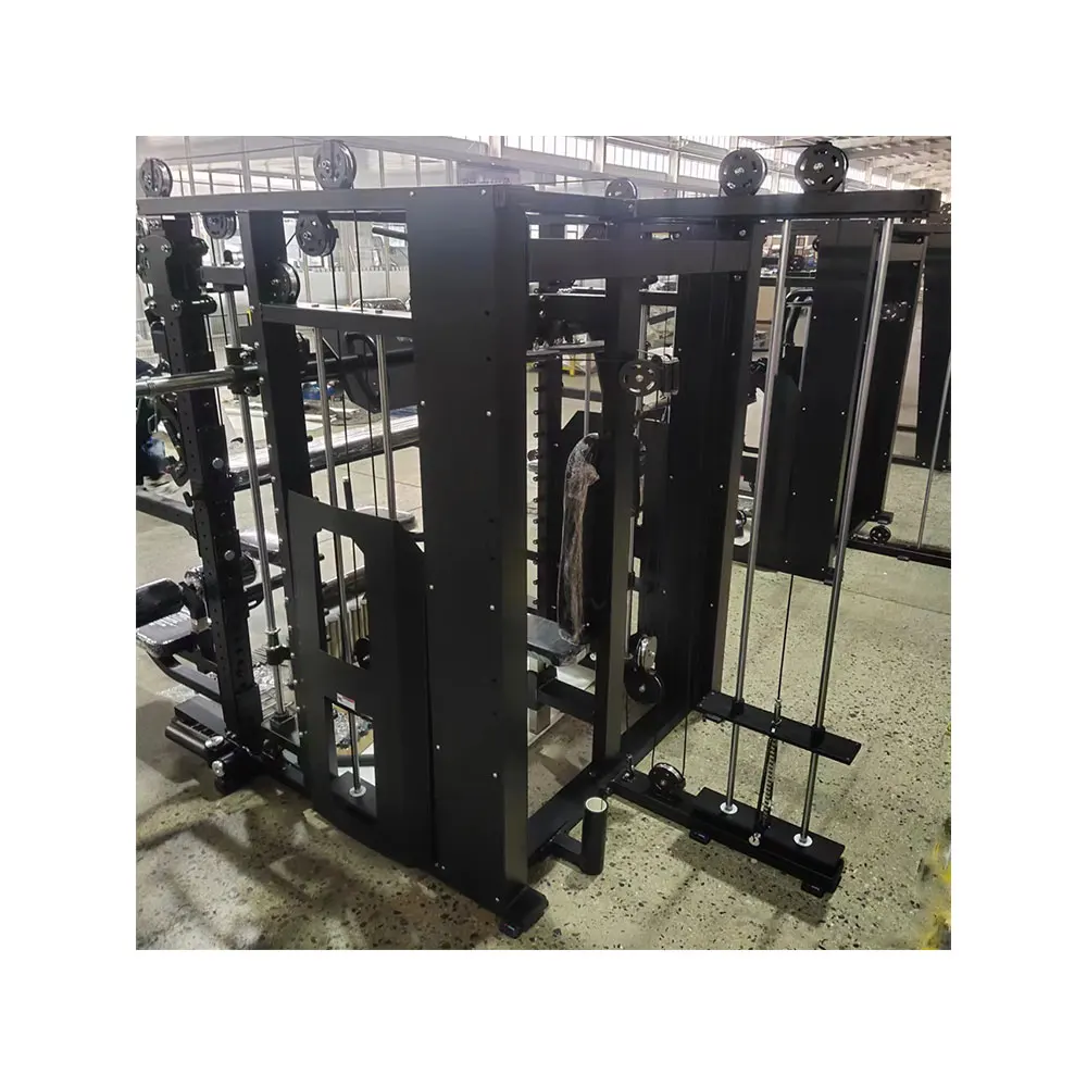 Commercial Gym Equipment Shoulder Chest Leg Press Power Squat Rack Smith Machine Multi Functional