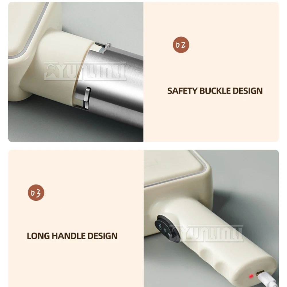 Portable Wireless Noodle Maker with 5 Different Stainless Steel Molds Fast Pressing Pasta Machine Kitchen Tool