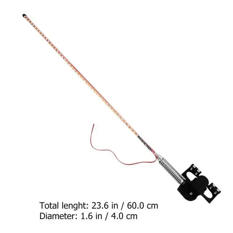 Car Antenna Lights LED Whip Lights 12V/24V Remote Control Flagpole Antenna Whips For UTV ATV Off Road Truck Sand