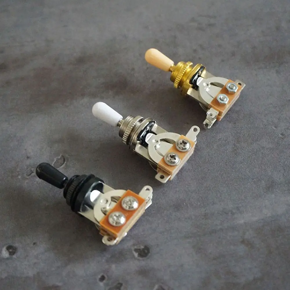 with Tip Cap 3-Way Toggle Switch Guitar Accessories Musical Instruments Parts Electric Guitar Pickup Selector Switch Durable