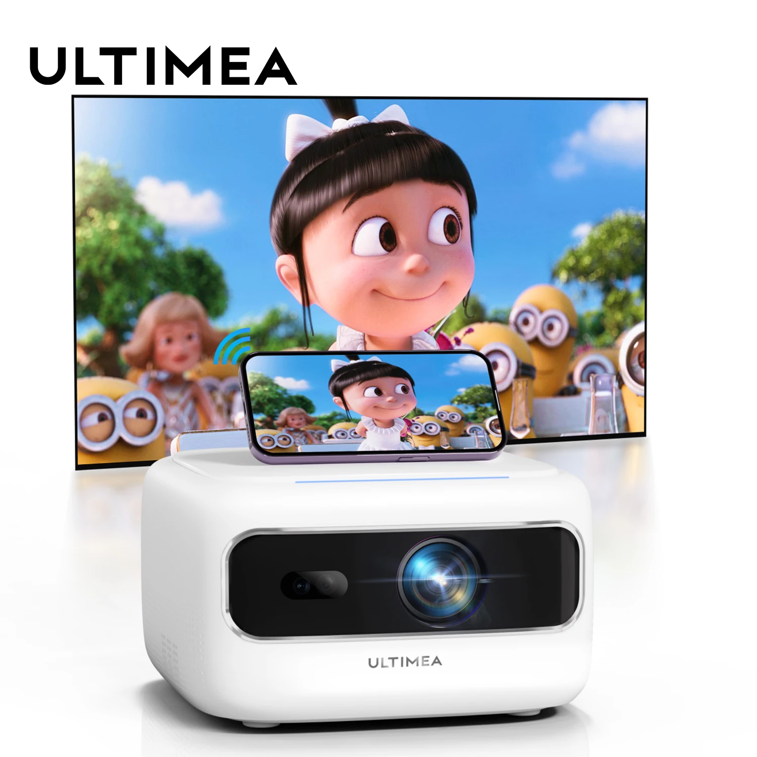 

ULTIMEA Mini Projector Full HD 1080P Decording with Electric Focus 2K Supported Home Theater 5G WiFi Bluetooth Projectors