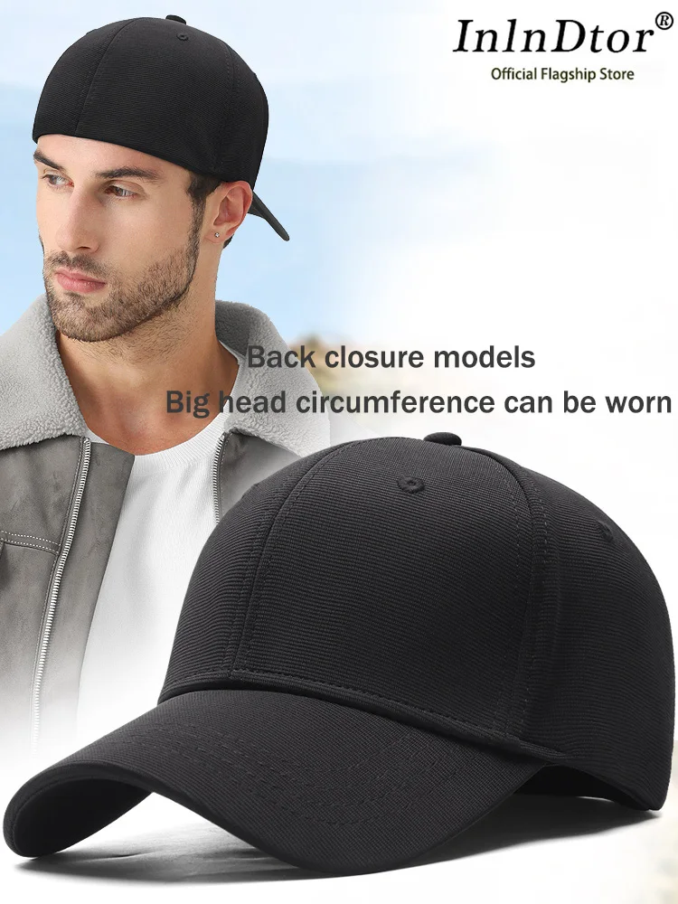 High Quality Baseball Cap Man Fitted Closed Full Cap Mesh Cap Outdoor Breathable Sports Cotton Sun Male TruckerHat