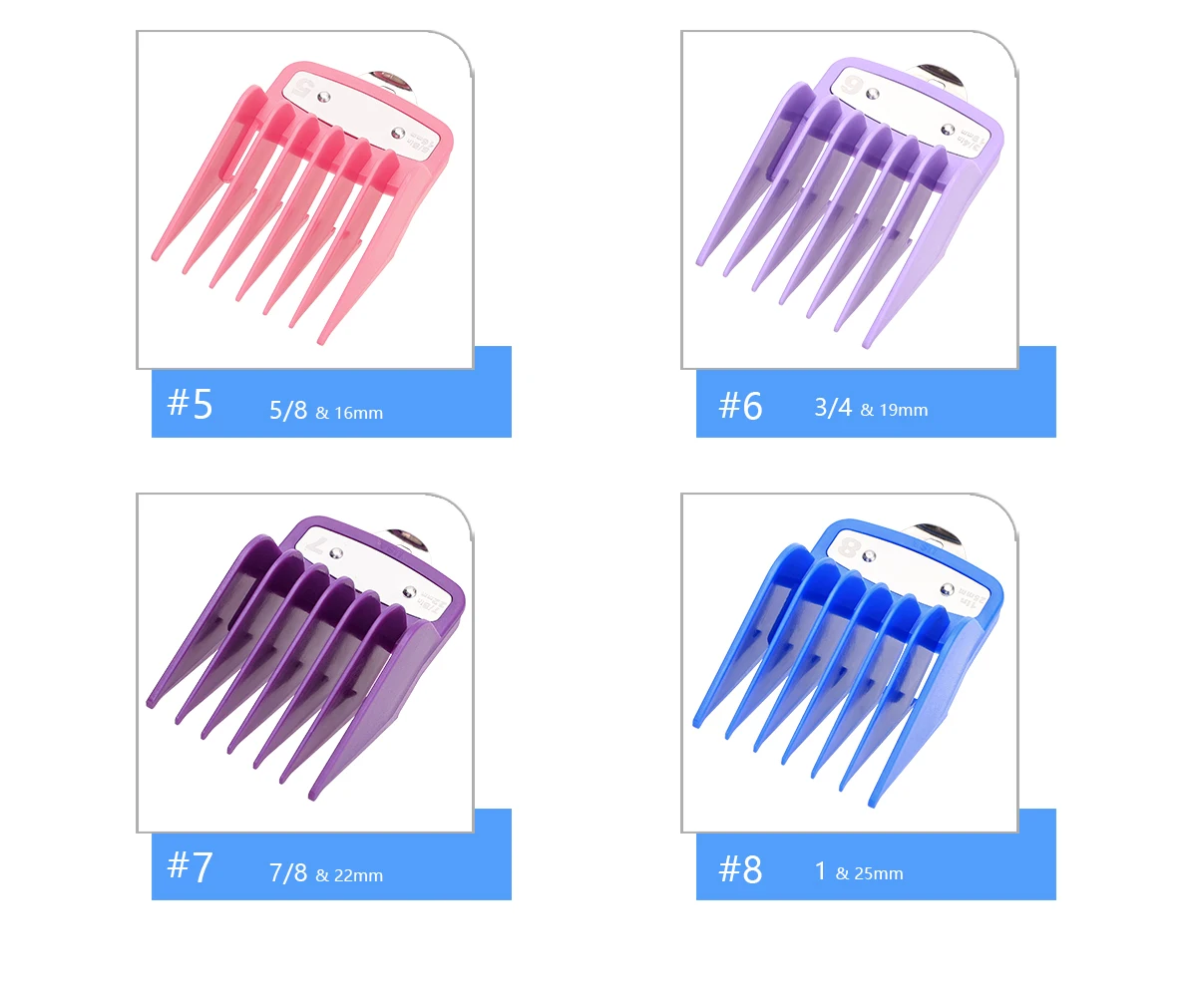 10Pcs Hair Clipper Limit Comb Salon Cutting Guide Replacement Set Professional Electric Hair Trimmer Accessories For Wahl