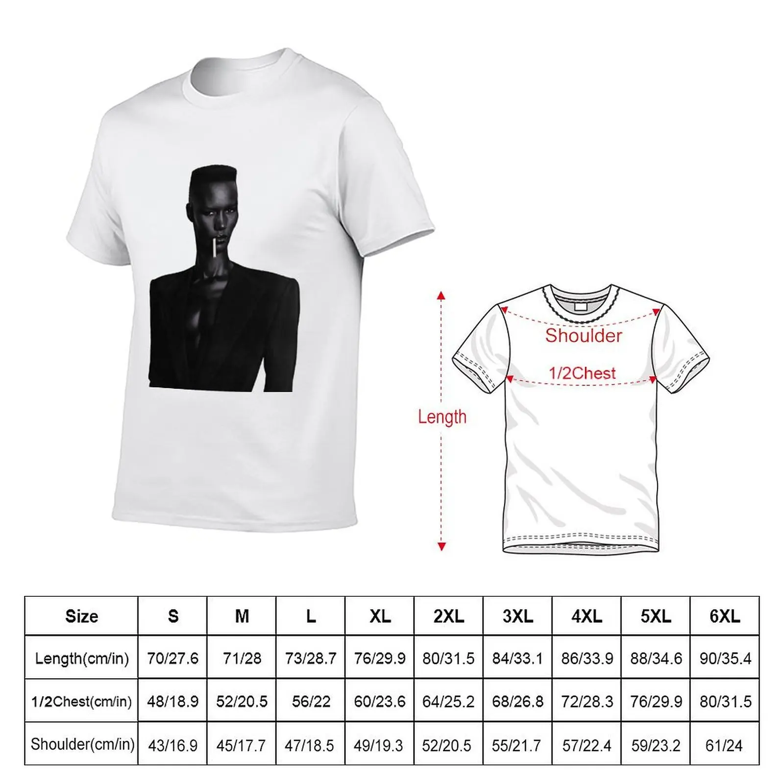 Grace Jones T-Shirt t shirts cotton 100% funny t shirts dark humor T-Shirt