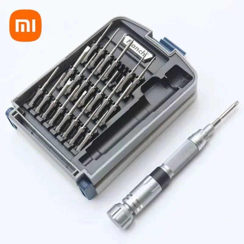 Xiaomi-nanch Conjunto de Chaves de Fenda Manual Aço Crv Precisão Magnética Bits de Ponta Dupla Liga Cnc Reparação Corporal Ferramentas Manuais 22 em 1