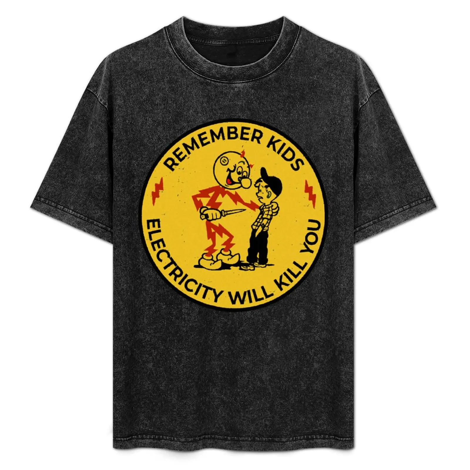

Yellow Reddy Kilowatt, electricity will kill you T-Shirt Holiday Party Tee Shirt