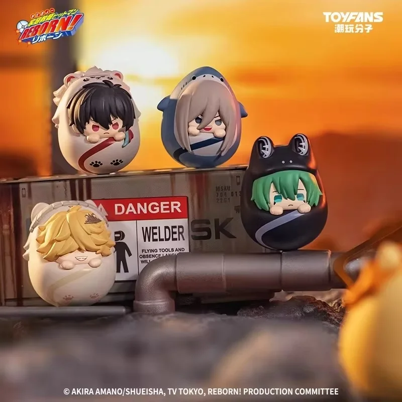 New Genuine Katekyo Hitman Reborn Blind Box Mochi Mochi Beads Peripherals Anime Figures Gift Toy Cute Pet Tumbler Mystery Box view 6