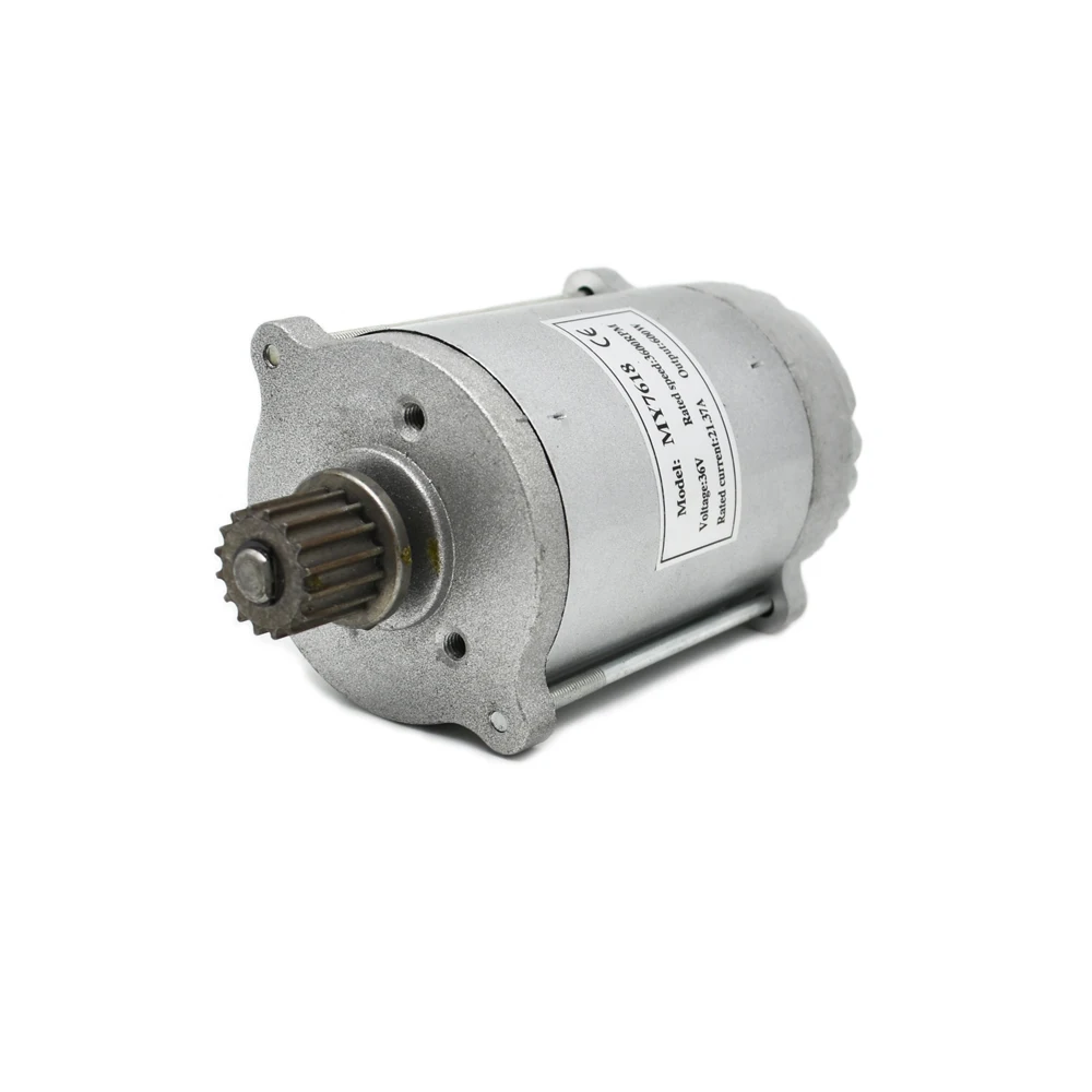 

MY7618 Brushed DC Motor Timing Pulley 300W-600W 24V/36V High Speed for Electric Scooters, Toy Cars, DIY Robotics Projects