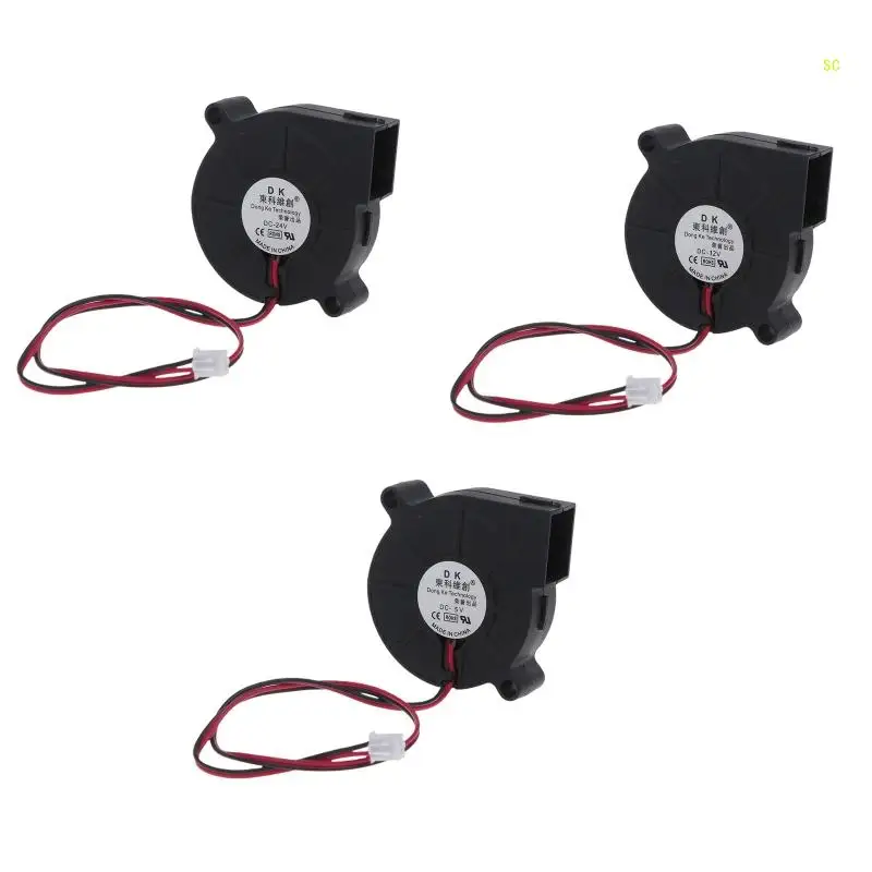 5015 Silent Blower 5V 12V 24V Oil Bearing Humidifier Fan 5CM 3D Printer Cooling Fan 50x50x15mm 4300RPM 1W Small Dropship