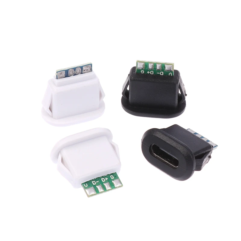 USB Waterproof Connector Type-C Tail Plug Interface Connector 5A 20V High Current Fast Charging Jack Port USB-C Charger Plug