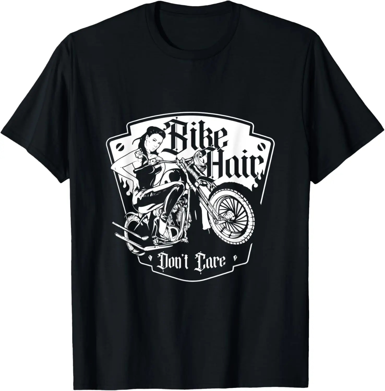 

Bike Hair Don't Care | Biker Girl | Motorcycle Bike T-Shirt