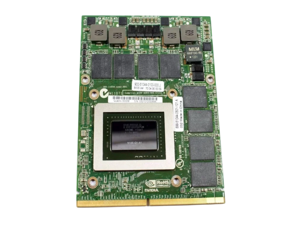 Quadro  3000M Q3000M GDDR5 2G N12E-Q1-A1 Video VGA Graphic Card 0RDJT7  HP  DELL 180-11044-1002-A01