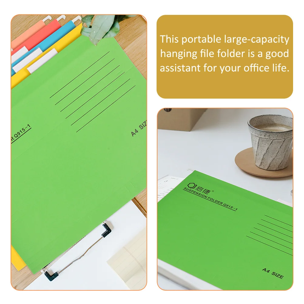 Folder Folders for Filing Cabinet Receipts Organizer File Hanging Coupon Container Bills Holder Frame Drawer