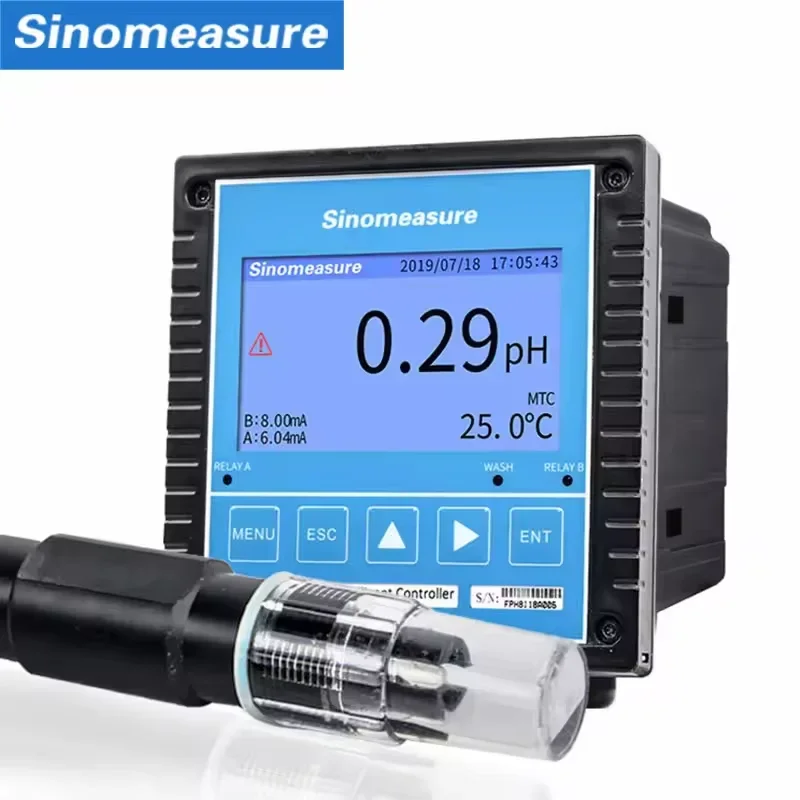 digital ph laser transmitter 420ma instrument used to measure merck ph and conductivity salinity meter price