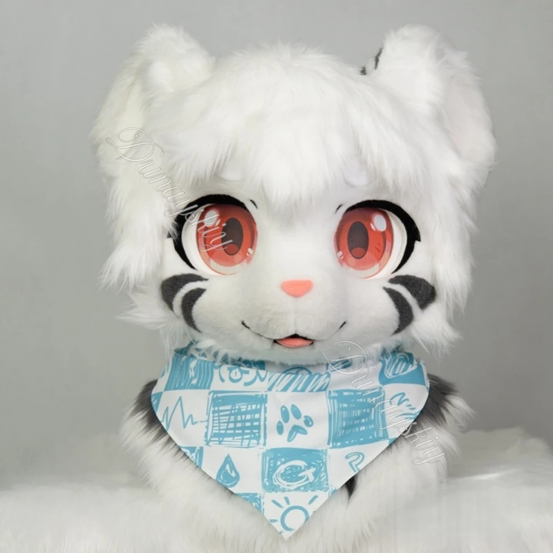 Cartoon Graffiti Checkered Fur - Face Scarf Mask avis et prix