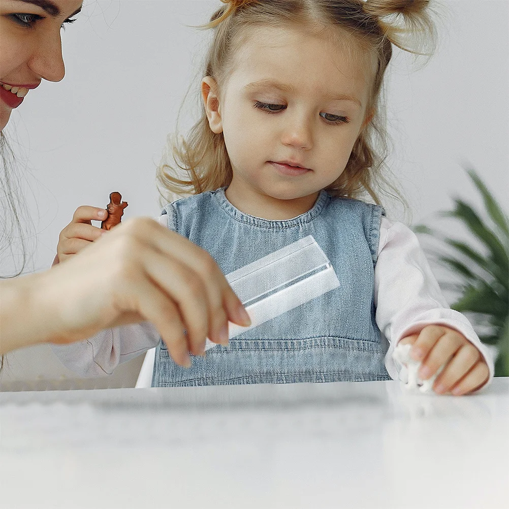 2 Buah Blok Kaca Bening Persegi Panjang Alat Sains Fisika Pendidikan Refraksi Optik untuk Penggunaan Laboratorium Kelas