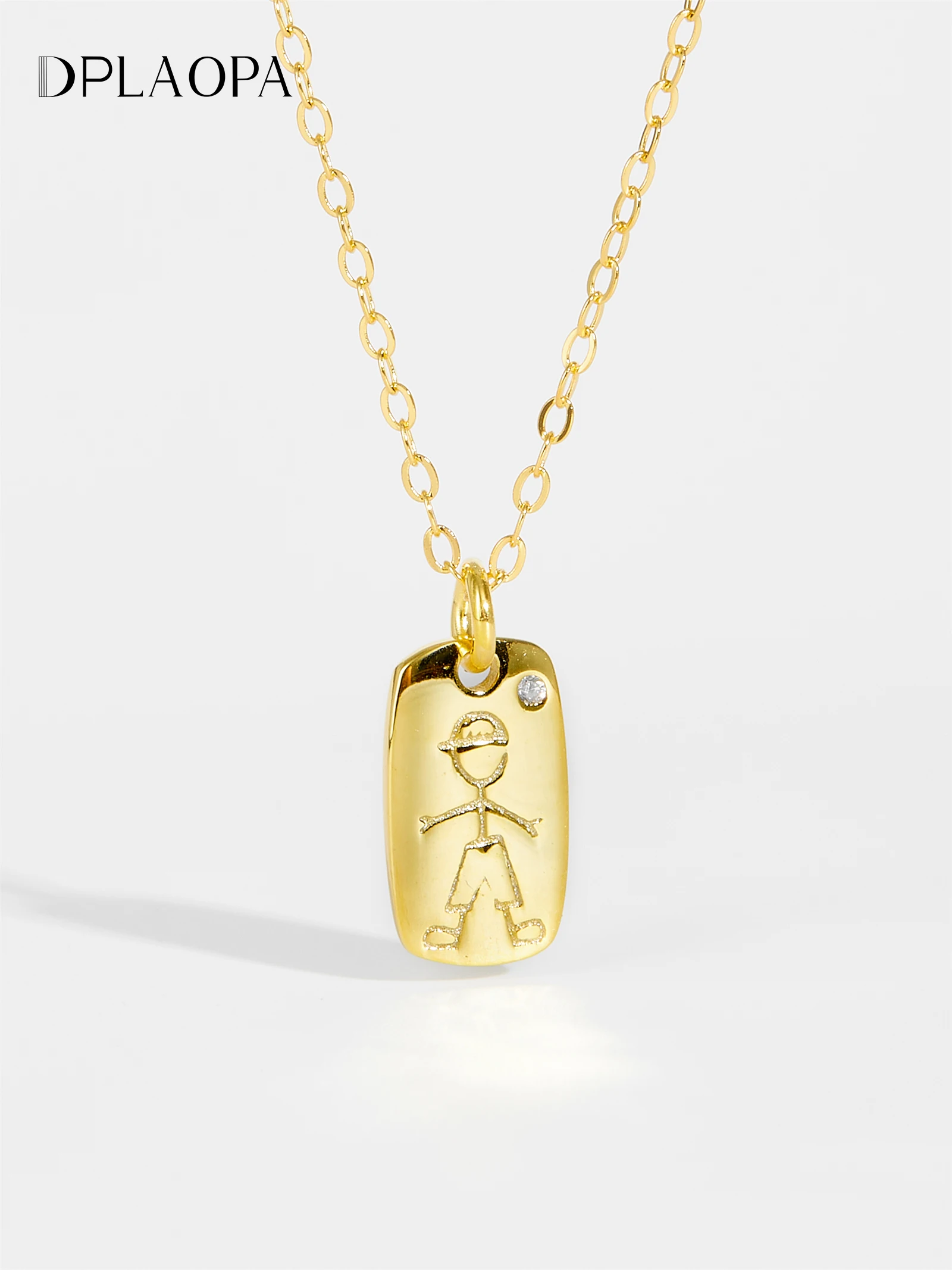 

DPLAOPA, подвеска из стерлингового серебра 925 пробы для мальчиков и девочек, длинная цепочка, роскошные Изящные Ювелирные изделия 2023, подарок на свадьбу, семейвечерние, рок, панк, драгоценности