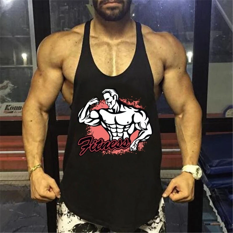 

Мужской спортивный жилет, спортивная одежда Y Back Stringer Singlet, хлопковая влагоотводящая майка без рукавов, рубашка для бодибилдинга