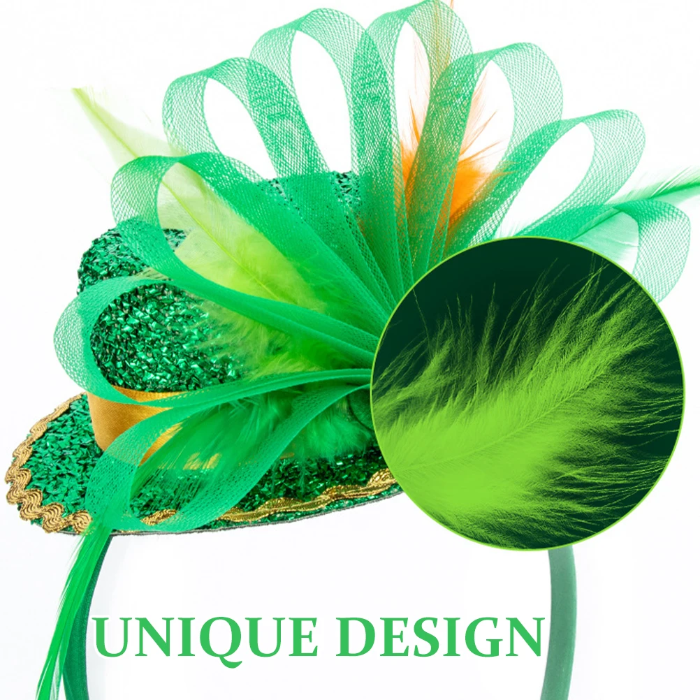 

St Patricks Day Shamrock Hair Hoop Hat Shape Headband Festival Party Supply St Patrick Hair Clasp Headwear Patricks Day Decor