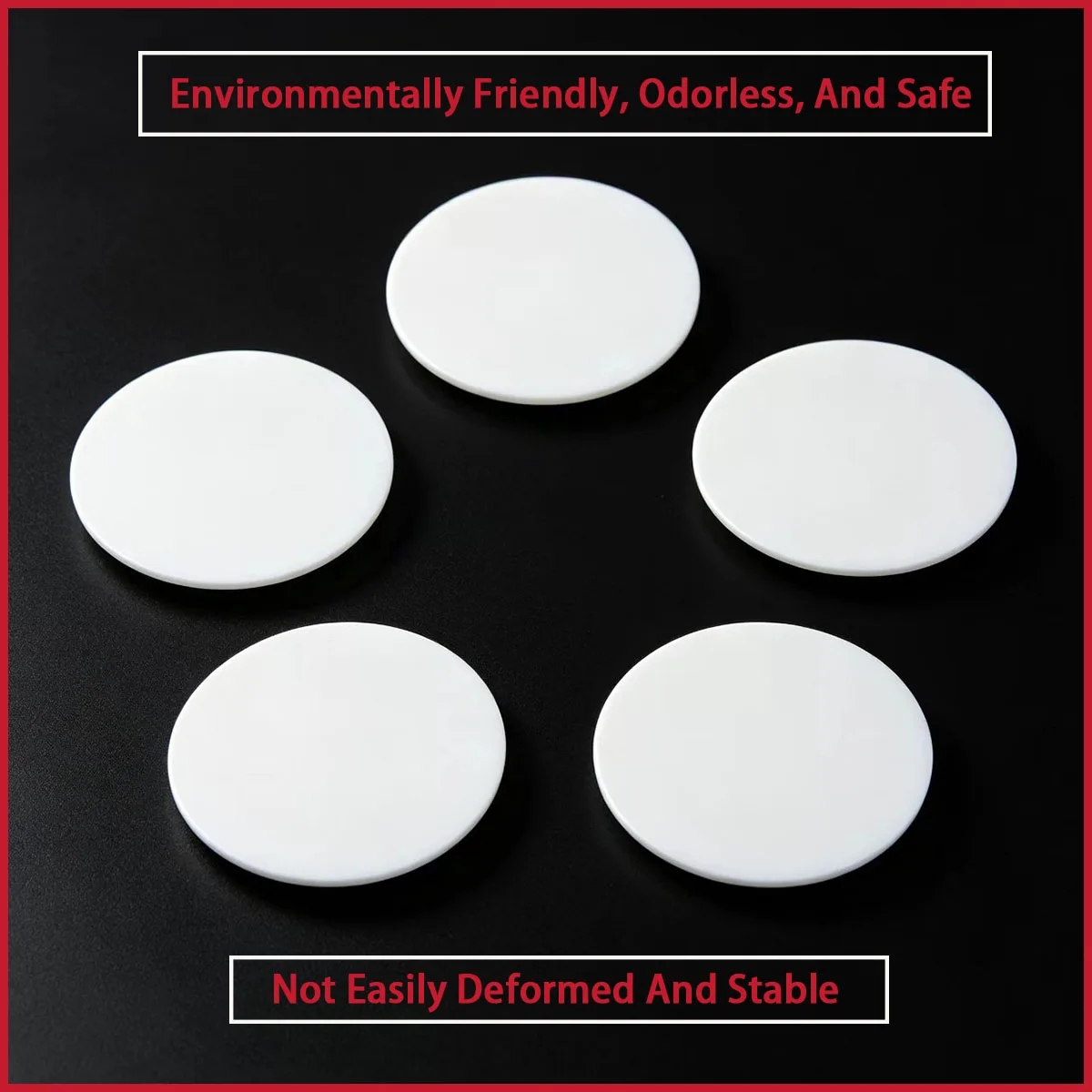 1-5mm Thick White ABS Plastic Circular Plate Used for Electronic Accessories, Medical Pads, Daily Accessories, Etc