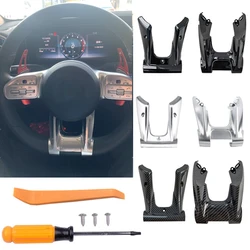 Car Steering Wheel Low Trim Cover For Mecedes Benz AMG A B C E G CLA W213 W238 W463 W257 C118 2019-2021 ABS Plastic Style