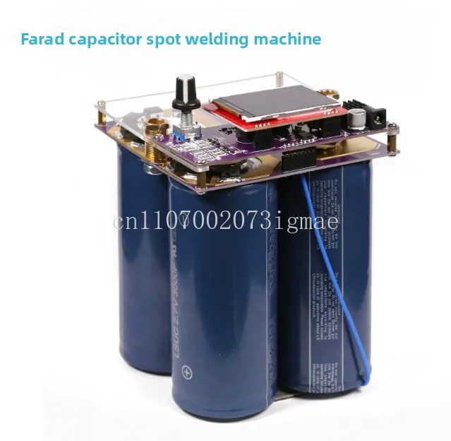 Mini Farad Capacitor Spot Welding Machine Dual Pulse Adjustable High Power for Home Lithium Battery Welding