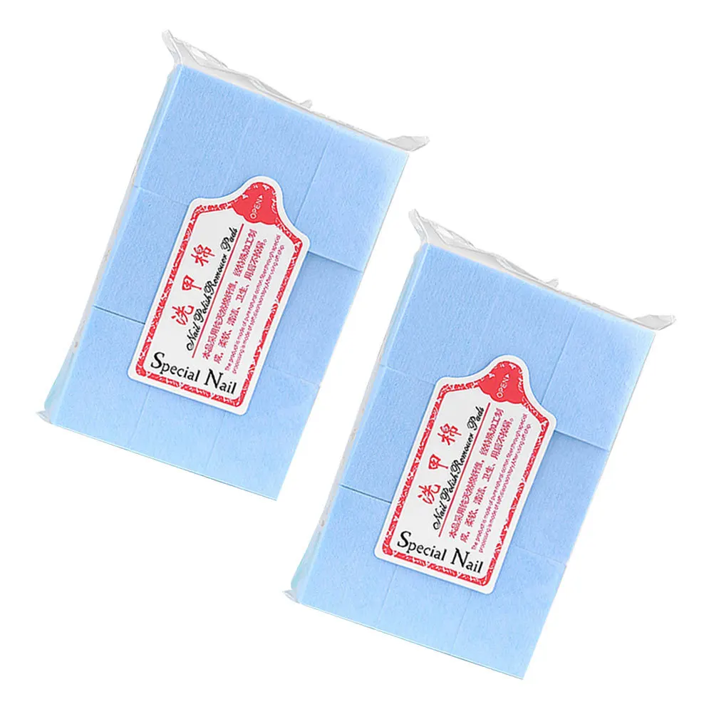2 set Disposable Nail Polish Remove Pads Premium Nail Cleaning Pads For Home Salon Use Dry Wipes For Gel Remover Tools