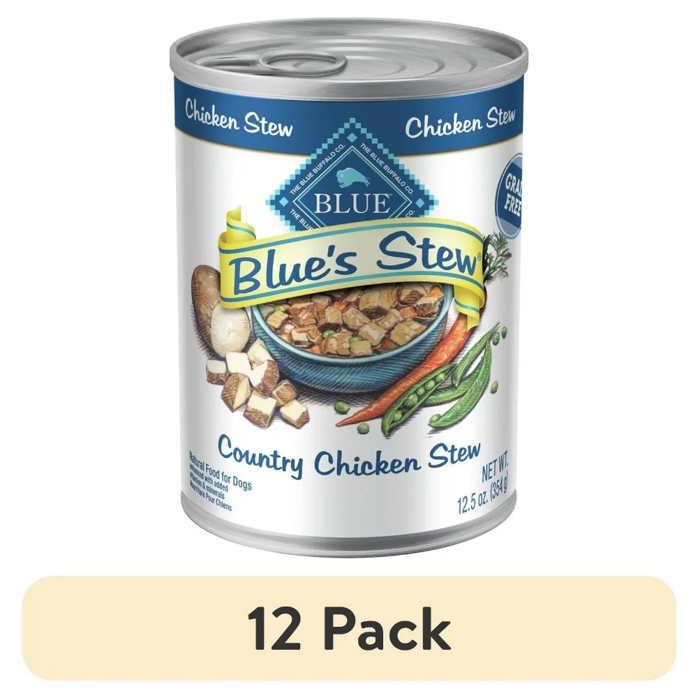 

(12 pack) Blue's Stew Natural Wet Dog Food, Country Chicken Stew, 12.5-oz. Can
