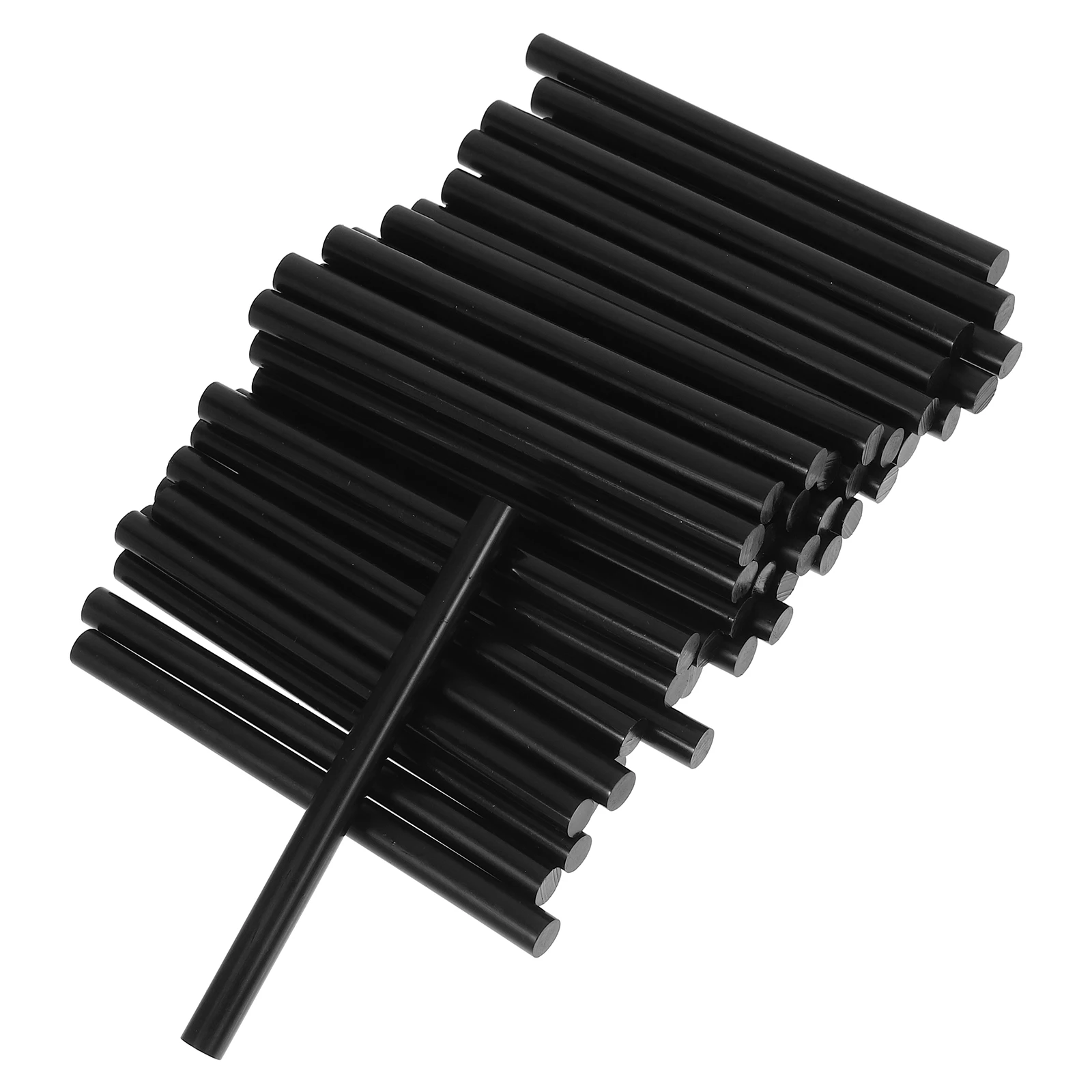 

50pcs Black Hot Glue Sticks High Adhesive Strong Melt Sticks for DIY Crafts Handmade Projects Large Quantity Classroom Use Safe