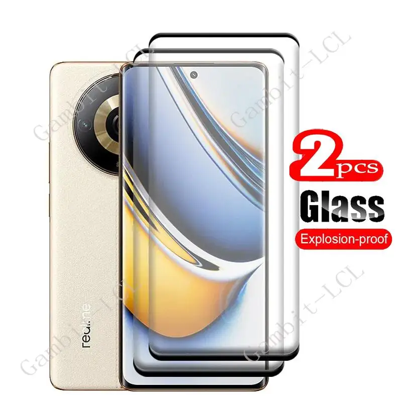 2PCS Original 3D Full Tempered Glass For Realme 11 Pro+ 6.7