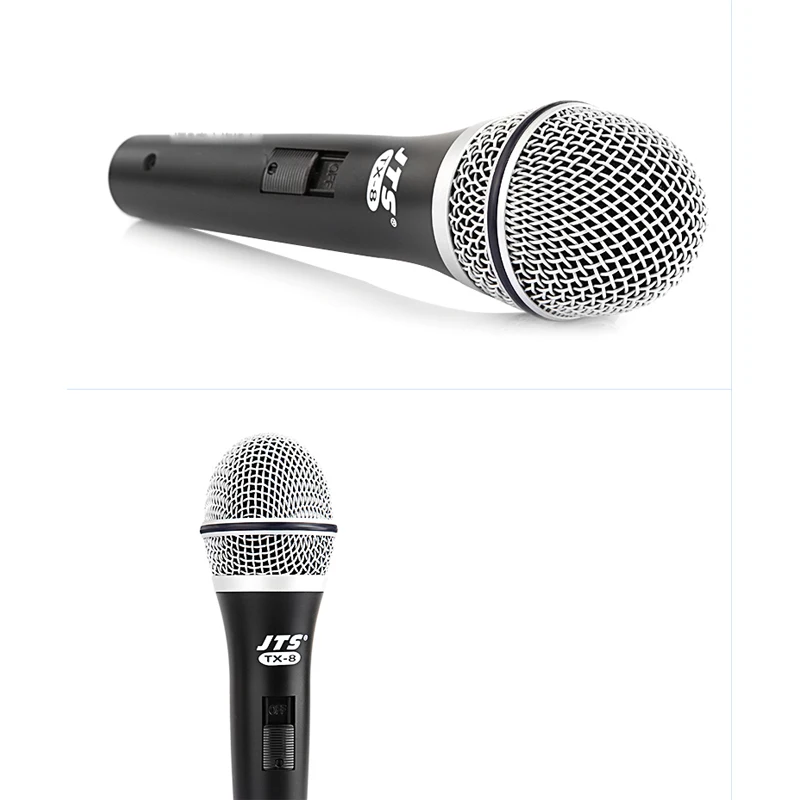 JTS TX-8 Dynamic Vocal Microphone Moving Coil Cardioid Wired