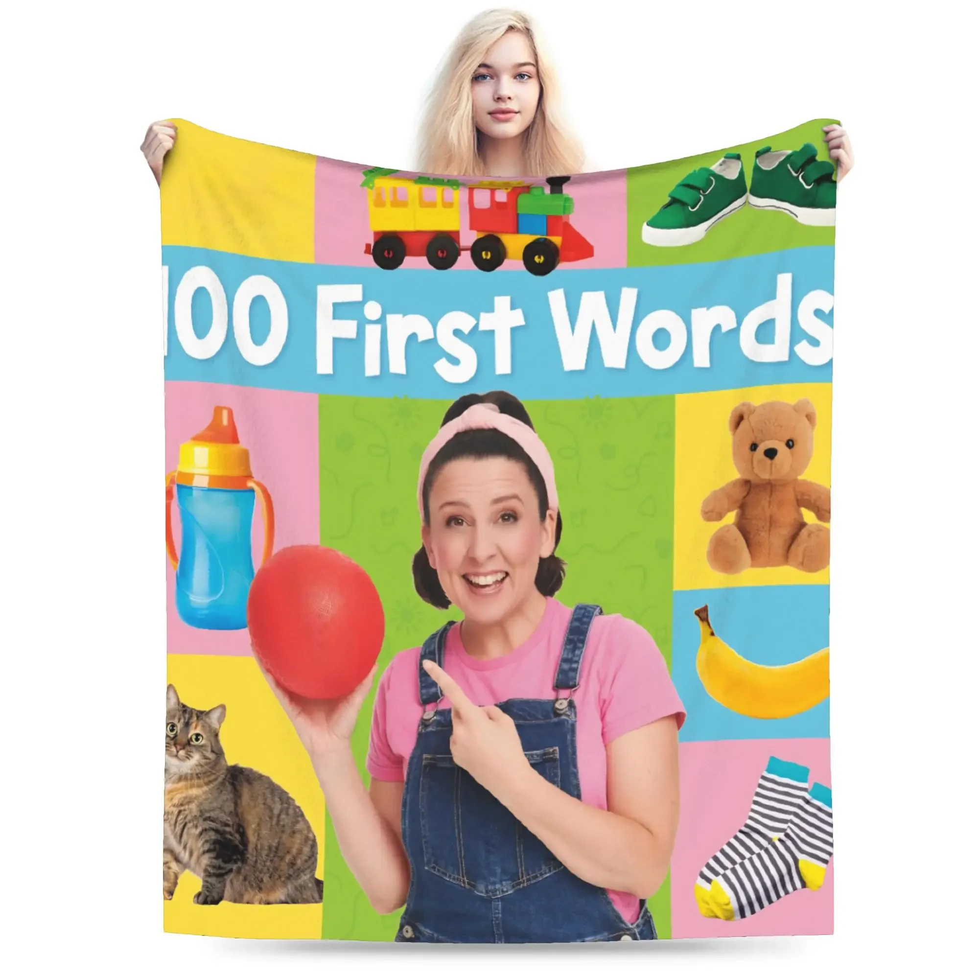 بطانية Miss Rachel Premium الدافئة للغاية للأطفال والكبار، بطانية رمي مريحة لتصميم مبتكر لغرفة النوم في الشتاء