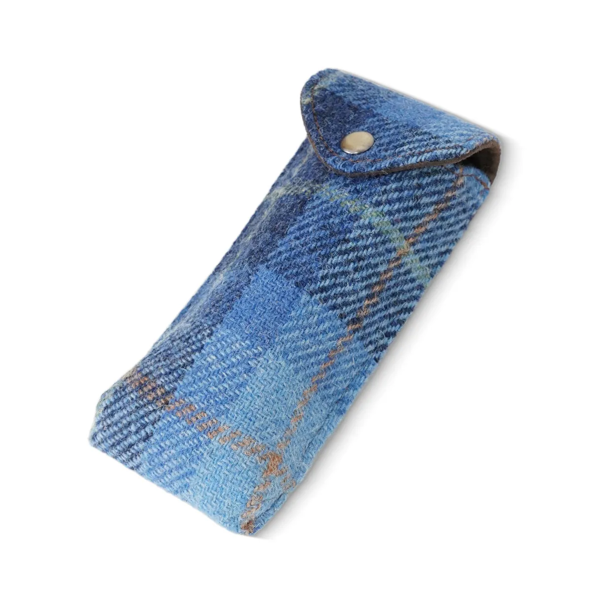 Harris Tweed 2 Slots Pen Roll Portable Fountain Pen Storage Sleeve Vintage Tweed Pen Bag