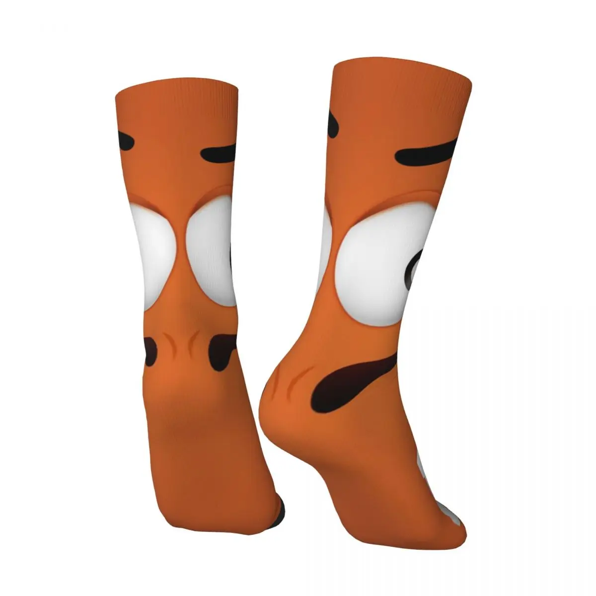 Hip Hop Vintage Orange Crazy Men's compression Socks Unisex M Chocolate Harajuku Seamless Printed Funny Novelty Happy Crew Sock