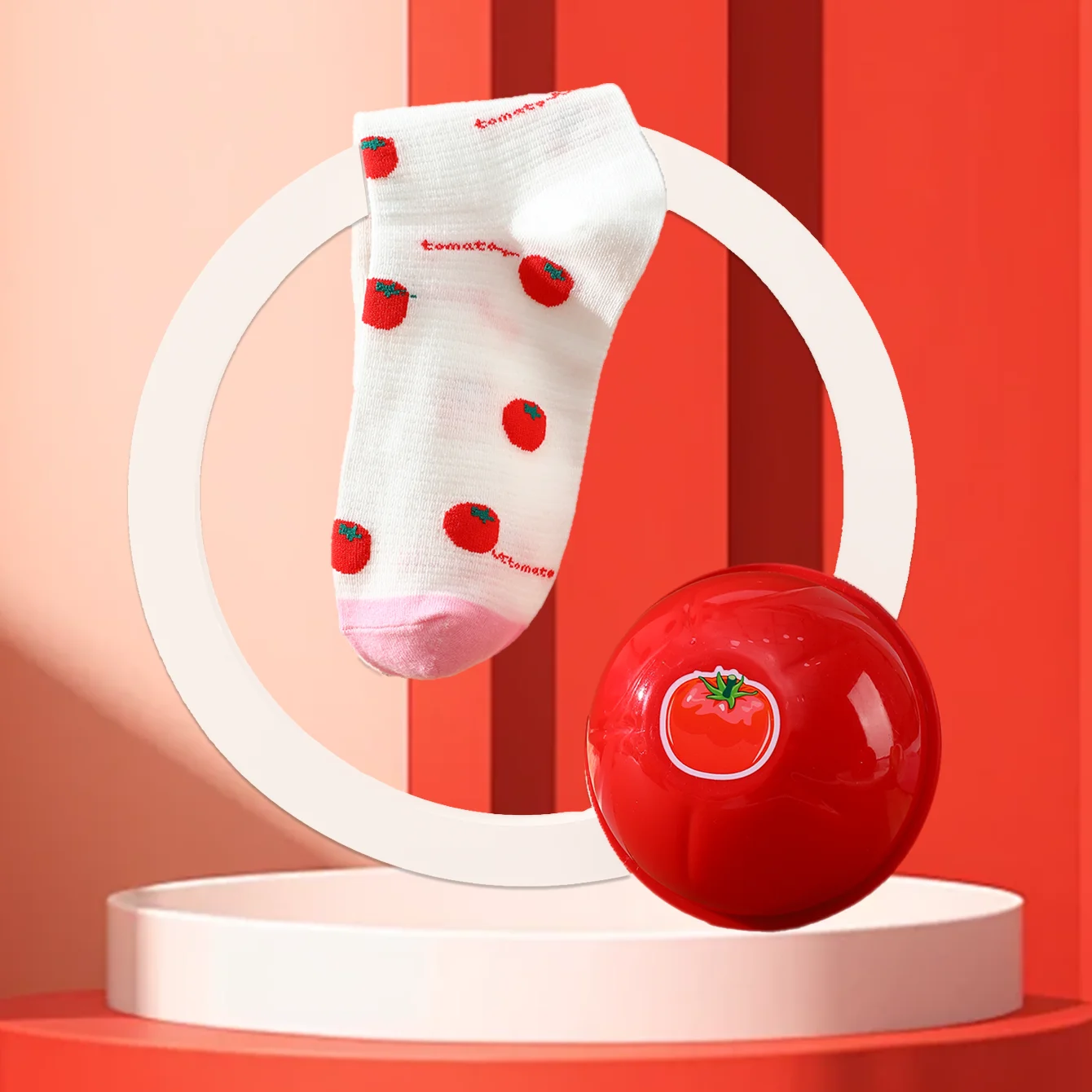 1 pair of unisex mid-calf socks in a novelty and interesting tomato-themed gift box. These socks feature a creative design and are fashionable and trendy. They are comfortable and breathable, making them suitable as gifts for friends, loved ones, parties, casual occasions, or as a novelty gift for Valentine's Day, Halloween, birthdays, Christmas, New Year, Thanksgiving, and all seasons