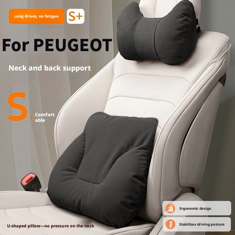 Car headrest cushion Relieve Fatigue suitable for Peugeot 3008 5008 508 / 508SW Rifter Traveller Expert Car Interior Accessories