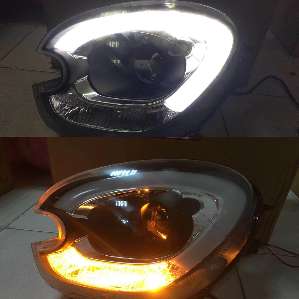 

2 штуки светодиодных фар для BMW Mini Countryman R60, передние фары в сборе, 2010-2016 гг., с дневными ходовыми огнями LED