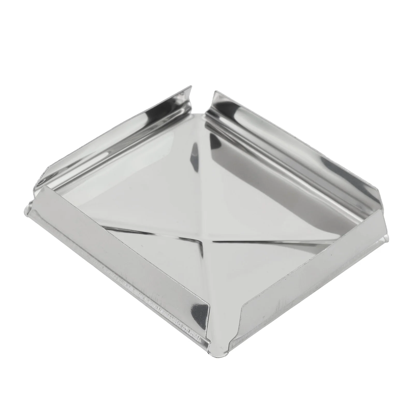 1/10Pcs Square Pipe Stainless Steel Hole Plug- Insert End Cap Decorative Pyramid Shape Post Cap Cover 40/50/60/80/100mm