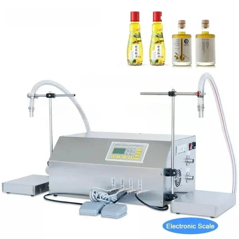 

ZS-GP262W Filling and Weighing Machine Gear Pump Engine Oil Double Heads Vial Bottle Filler