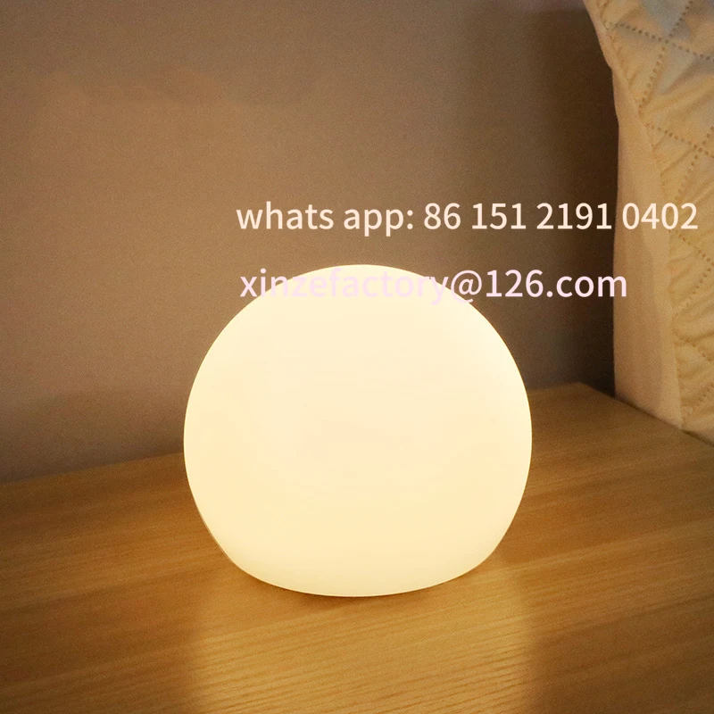 

Customizable LED Ball Lamp Luminous Globe Light Tricolor or RGB Dimmable USB Rechargebale/AC Powered for Home Decor Bedroom Foye