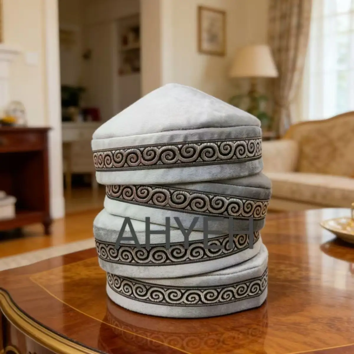 Topi Muslim untuk Pria Pakaian Katun Topi Turki Kufi Islam Kippah Yahudi Dubai Arab Musim Gugur Musim Dingin 03668
