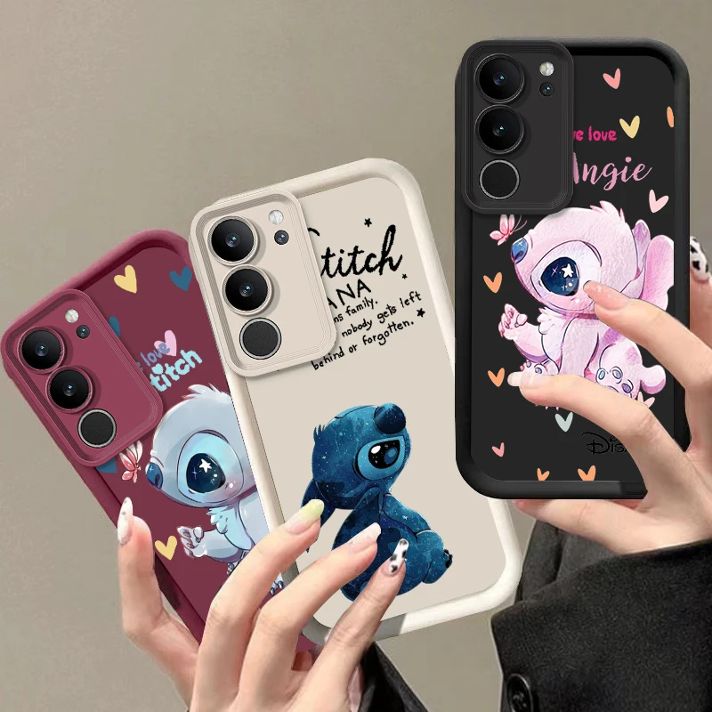 Disney Angie Stitch For Samsung Galaxy A14 A15 A13 A12 A31 A73 A81 A71 A51 Core Lite Eye Ladder Phone Case