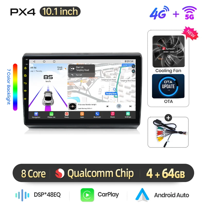 AWESAFE Draadloze CarPlay Android Auto Radio voor VW Volkswagen Caddy 2005 - 2015 GPS Navigatie Plug and Play RDS DSP CAN-BUS Behoud van originele functies